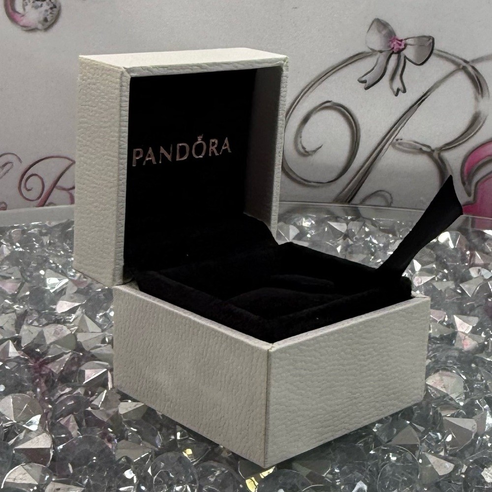 Pandora Box White Jewelry Gift Box  White And Black Presentation